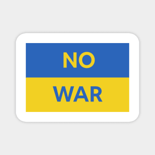 Ukraine "No War" Magnet