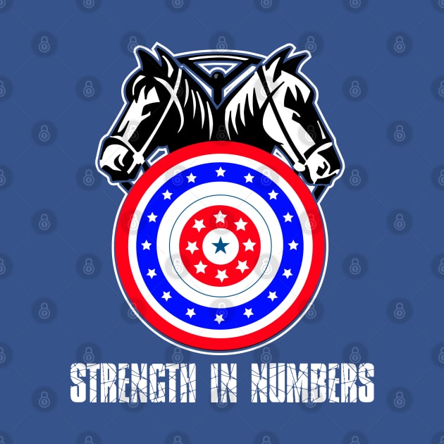 Strength in numbers, Union worker, Teamster gift t shirt by laverdeden