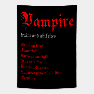 Vampire traits and abilities Tapestry