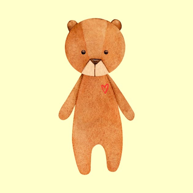 Cute teddy bear gift by Mia