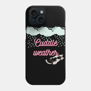 Cuddle weather blue clouds Phone Case