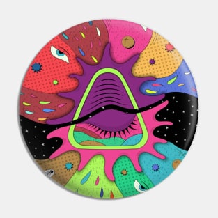 Psychedelic Background Pin