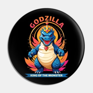 king godzilla Pin