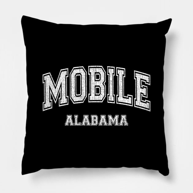 Mobile Alabama University College Sports AL Pillow by Webdango