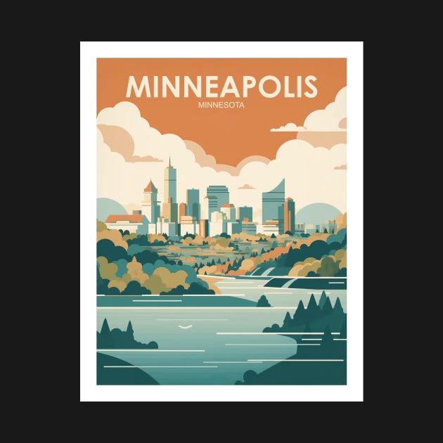 MINNEAPOLIS by MarkedArtPrints