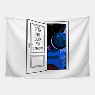 Open The Door Tapestry