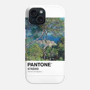 PANTONE MONET - Pantone Bordighera (1884) by Claude Monet Phone Case