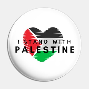 I Stand with Palestine Pin