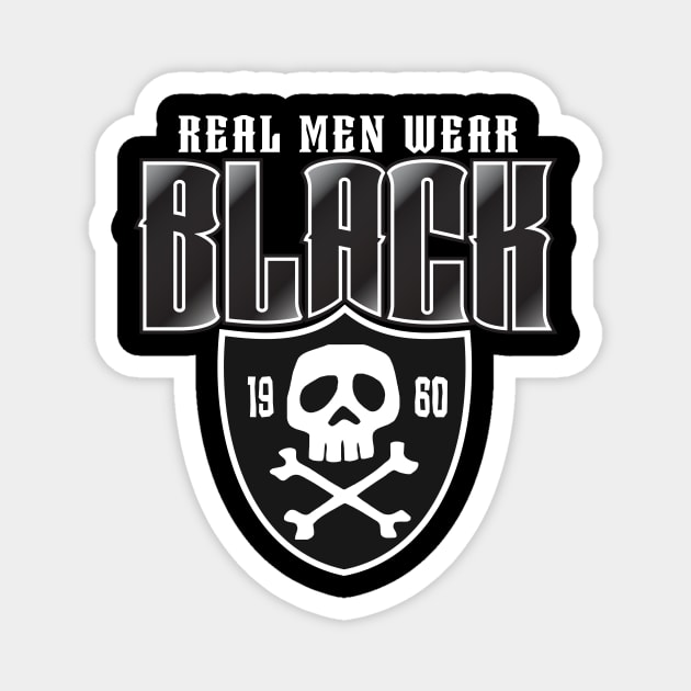 Real Men Wear Black Las Vegas Raiders Magnet by stayfrostybro