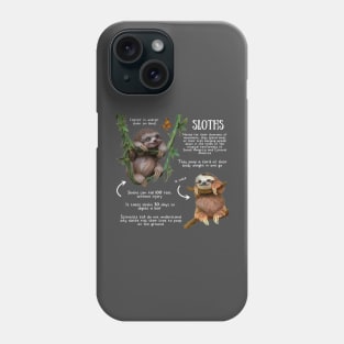 Animal Facts - Sloth Phone Case