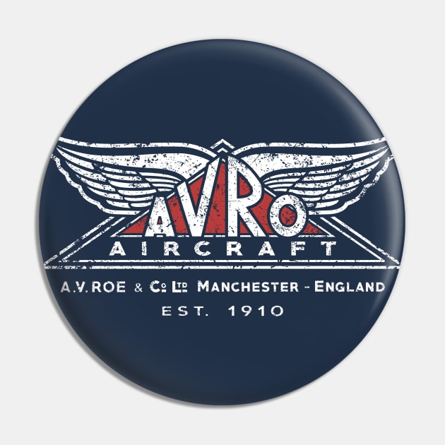 Vintage Avro Logo Pin by 909 Apparel