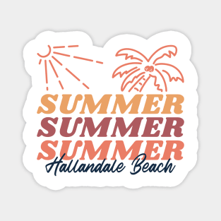 Summer at Hallandale Beach Florida Magnet