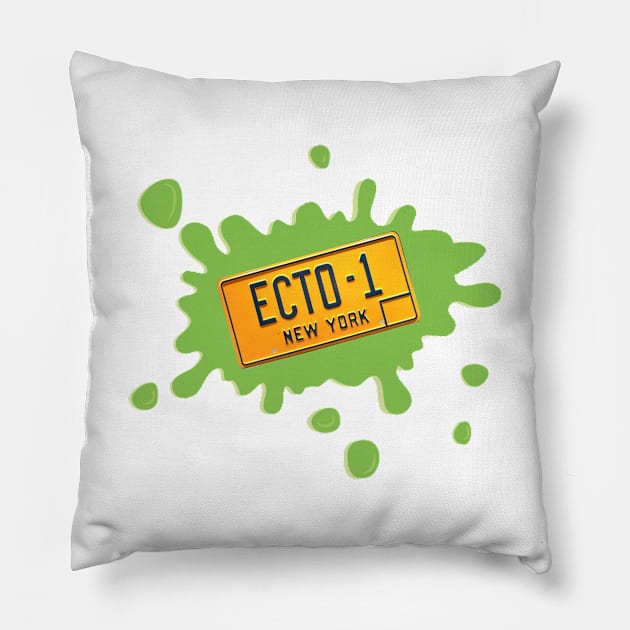 Ecto 1 Plate 2 Pillow by Nykos