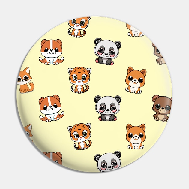 Adorable Baby Animal Collection: Cat, Dog, Tiger, Bear, Panda Pin by linann945