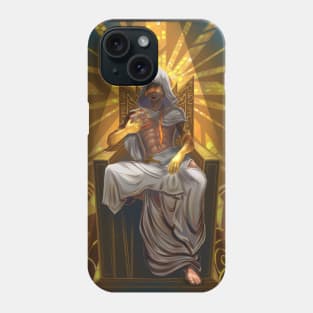 Zhongli on his throne - Genshin Impact Phone Case