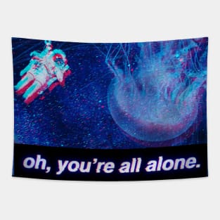 Streetwear Vaporwave Aesthetic Lonely Astronaut Tapestry