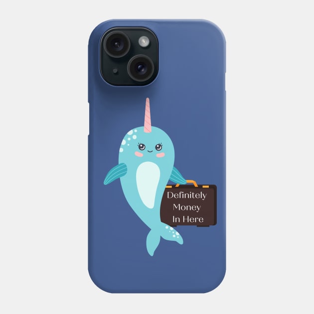 Natwarlal the Narwhal Phone Case by StudyingScarlet