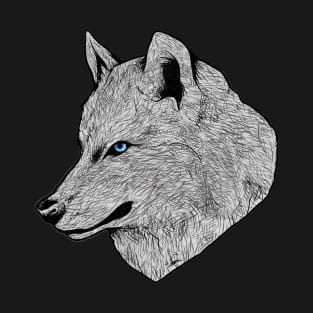 Blue Eyed Wolf T-Shirt