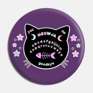 Meowja Kawaii Pastel Goth Ouija Board Pin