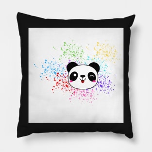 Tongue out Panda Bear Pillow