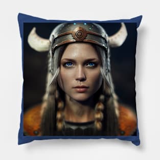 Viking Shield Maiden Pillow