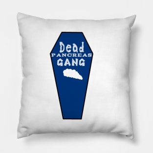 Dead Pancreas Gang - Navy Blue Pillow