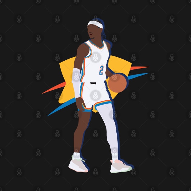 Shai Gilgeous-Alexander OKC Thunder Collage by Jackshun