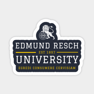 RESCHS UNIVERSITY - white print Magnet