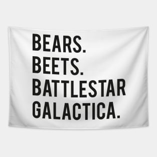 Bears. Beets. Battlestar Galactica Tapestry