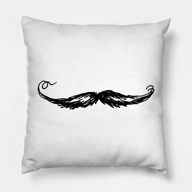 Moustache Pillow by SWON Design