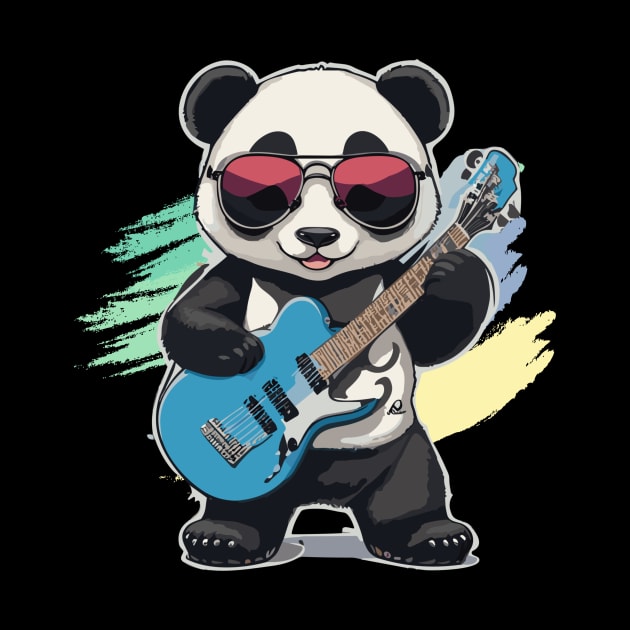 Panda Play Guitar by ReaBelle