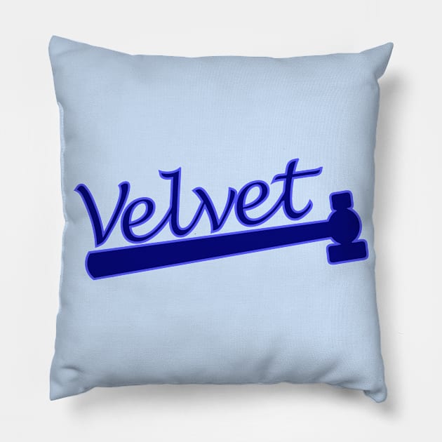 Blue Velvet Pillow by DirtyGoals