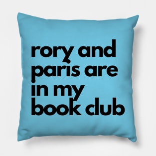 Rory and Paris Book Club Pillow