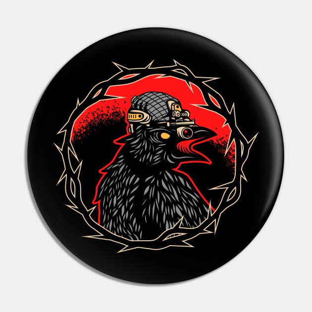 Raven Pin by Camelo