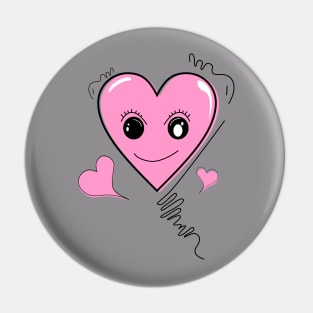 Love cute icon pink color Pin