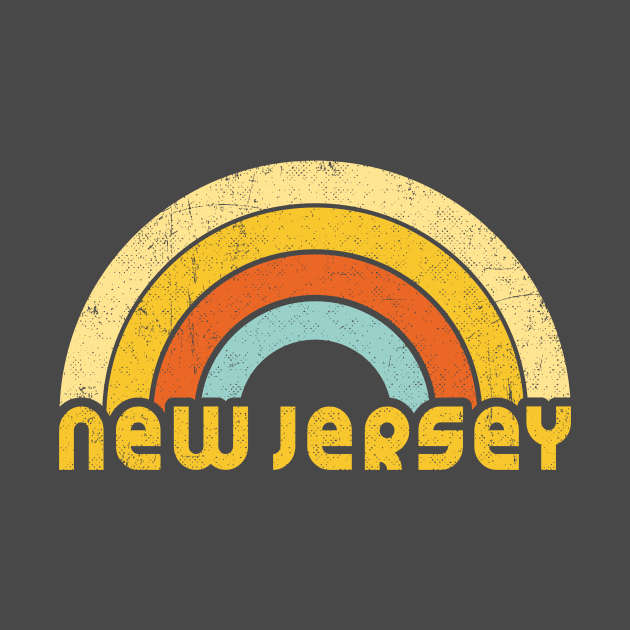 Retro Colorful New Jersey Design by dk08