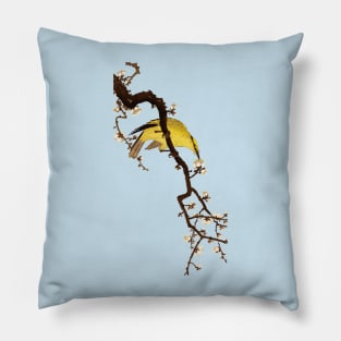 Chinese oriole, Asian art Pillow