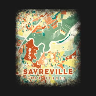 Sayreville New Jersey US map T-Shirt