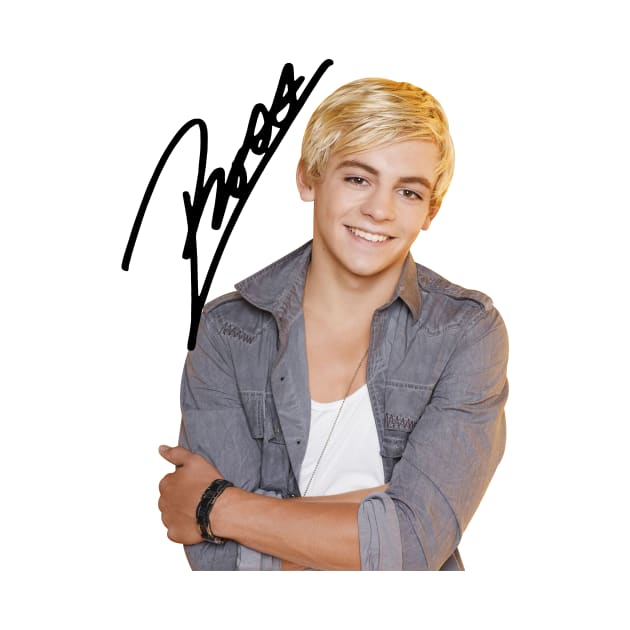 Ross Lynch R5 Austin Moon autograph signed signature by Mendozab Angelob