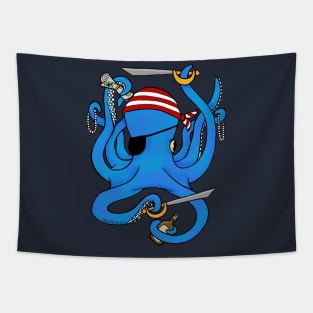 Pirate Octopus Tapestry