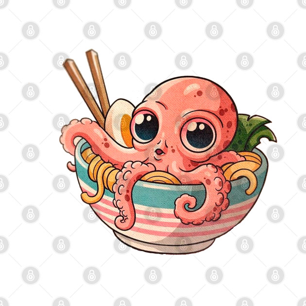 ramen con pulpo by Vekonn