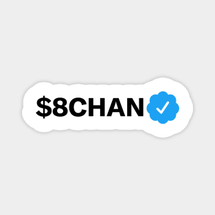 $8chan Funny Sarcastic Parody Blue Badge Verification Gift Magnet