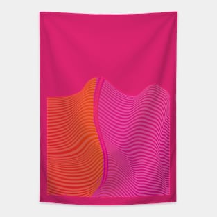 Abstract Line Art Tapestry