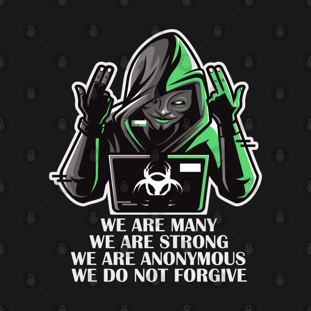 Cyber Security Hackers - We are Anonymous. We are Legion. We do not forgive. Expect us. by Cyber Club Tees