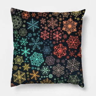 Colored snow Pillow