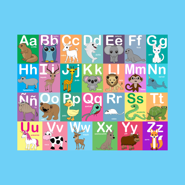 Spanish Animal Alphabet by Mstiv