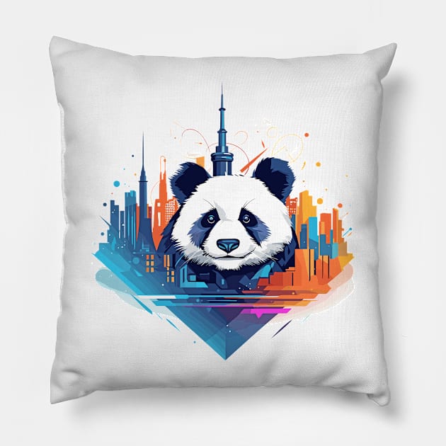 Giant Panda Animal Beauty Nature Wildlife Discovery Pillow by Cubebox