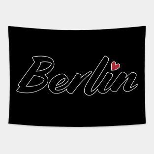 Berlin Heart Love Vacation Tourist City Trip Gift Tapestry