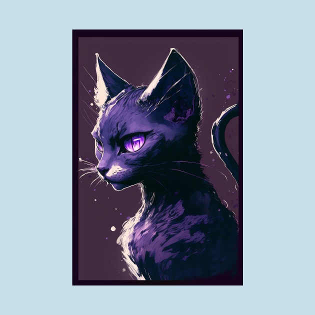 Purple Kitty by ProjectAI