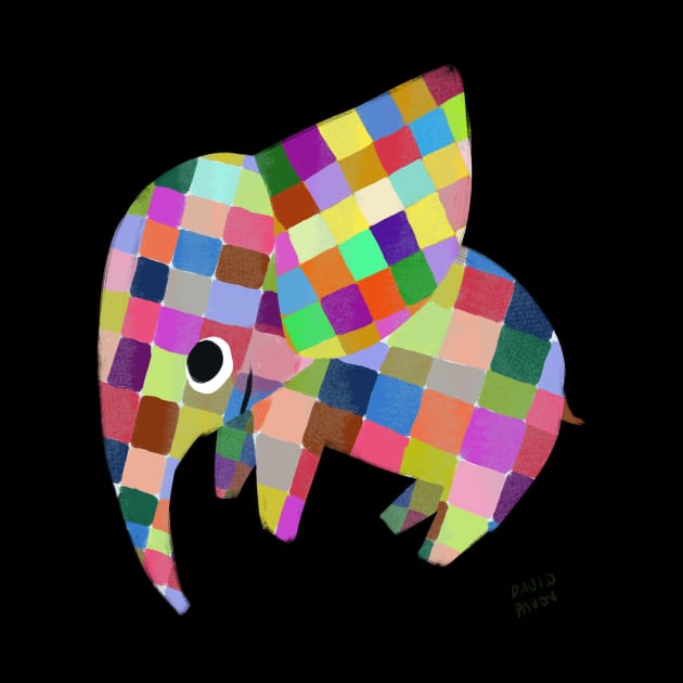 Elmer the Patchwork Elephant by davidpavon